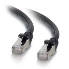 Mercodan KAT6A S/FTP 5,0m, Sort - Shielded Cat6A Cable